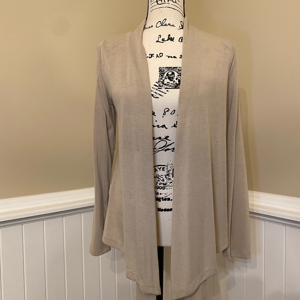 Tan Handkerchief Cardigan